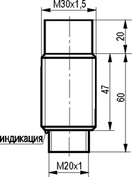 Габариты ISN EC85A-01G-15-LR18